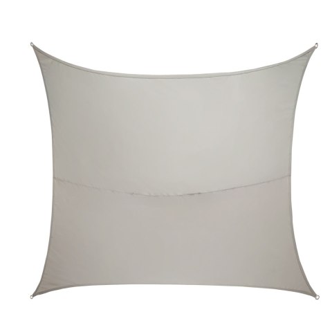 Żagiel przeciwsłoneczny LUARO ogrodowy tarasowy wodoodporny 4x4x4m kwadratowy szary