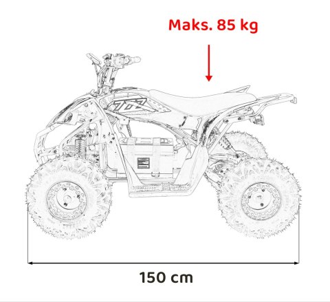 Pojazd Quad DESERT STORM LIFT Czarny