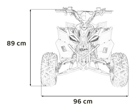 Pojazd Quad DESERT STORM LIFT Czerwony