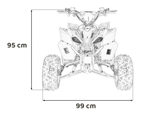 Pojazd Quad Spalinowy DESERT STORM LIFT Niebieski