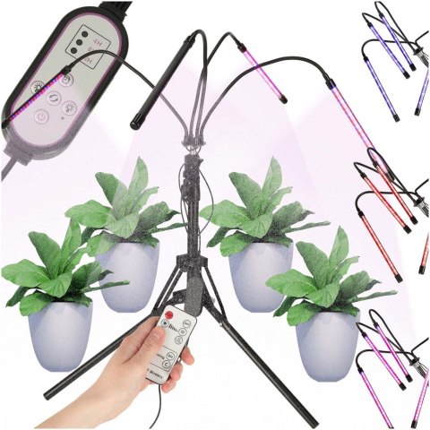 Lampa do roślin LED uprawy wzrostu panel 4x80LED
