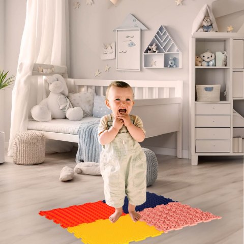 Mata sensoryczne puzzle montessori do masażu stóp 8 elementów