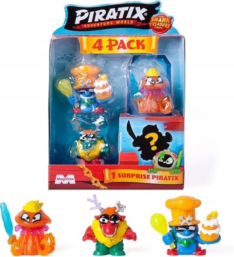 Piratix 2 figurki piratów 4-pak seria 2 Shark Treasure piraci