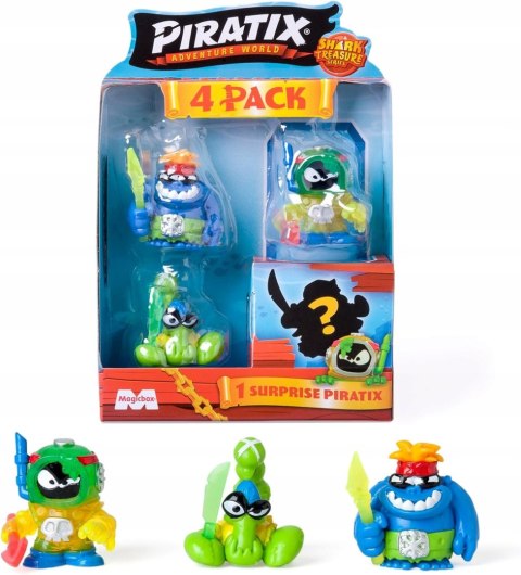 Piratix 2 figurki piratów 4-pak seria 2 Shark Treasure piraci