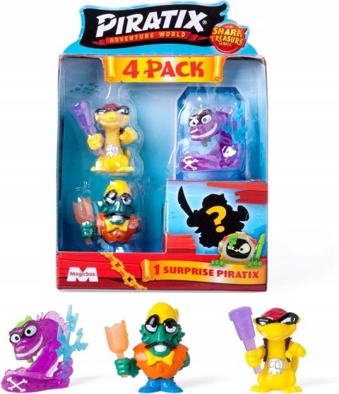 Piratix 2 figurki piratów 4-pak seria 2 Shark Treasure piraci