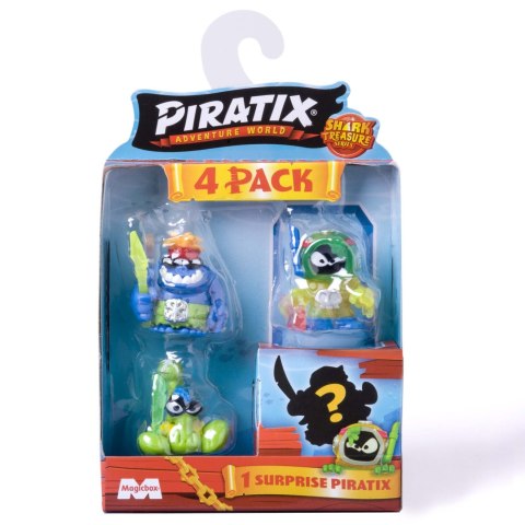 Piratix 2 figurki piratów 4-pak seria 2 Shark Treasure piraci