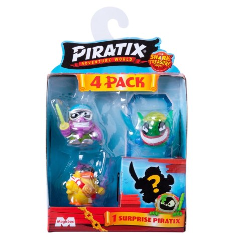 Piratix 2 figurki piratów 4-pak seria 2 Shark Treasure piraci