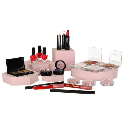 Kuferek zestaw kosmetyków do makijażu domowe spa walizka XXL