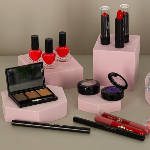 Kuferek zestaw kosmetyków do makijażu domowe spa walizka XXL