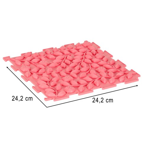 Mata sensoryczna puzzle montessori do masażu stóp 8 elementów pastelowe