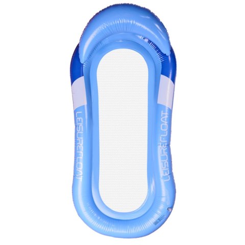 Materac dmuchany plażowy hamak wodny leżak fotel krzesło do pływania basenu niebieski