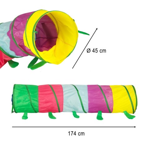 Namiot tunel dla dzieci ogrodowy tor samorozkładający do domu ogrodu duży składany gąsienica
