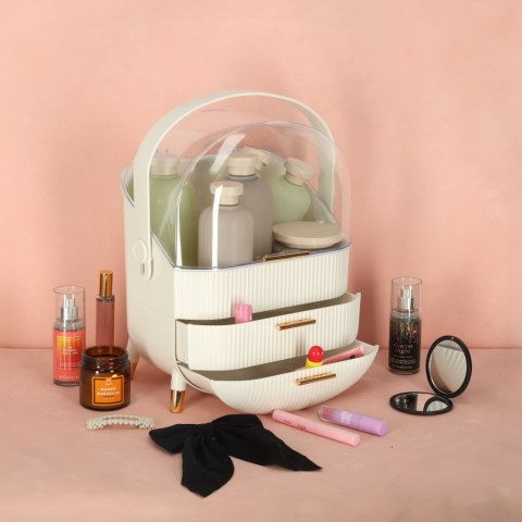 Szkatułka organizer na kosmetyki szafka biała