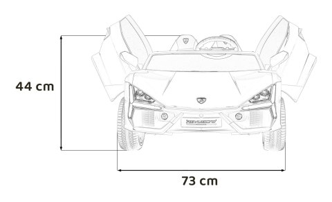 Pojazd Lamborghini Revuelto XL STRONG Biały