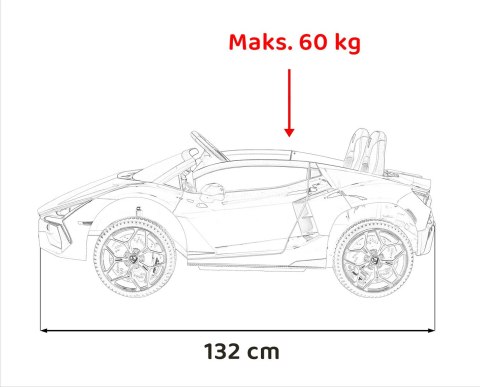 Pojazd Lamborghini Revuelto XL STRONG Szary