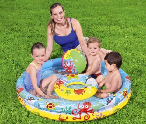 Basen dla malucha zestaw piłka kółko brodzik 122cm 2-4 lata BESTWAY 51124