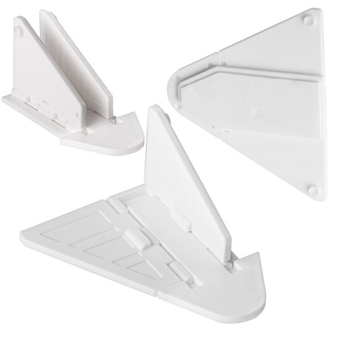 Zabezpieczenie motylek blokada do drzwi przesuwnych biały