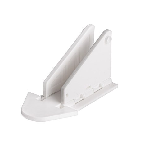 Zabezpieczenie motylek blokada do drzwi przesuwnych biały