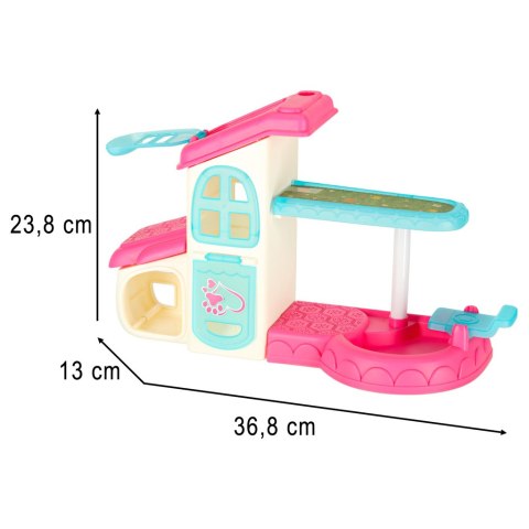 Hotel dla zwierząt domek spa dla psa kota zwierzątka akcesoria 26 elementów