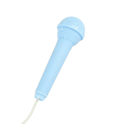 Keyboard dla dzieci pianinko interaktywne organki 37 klawiszy mikrofon statyw niebieskie