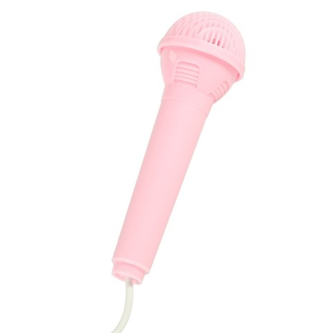 Keyboard dla dzieci pianinko interaktywne organki 37 klawiszy mikrofon statyw różowe