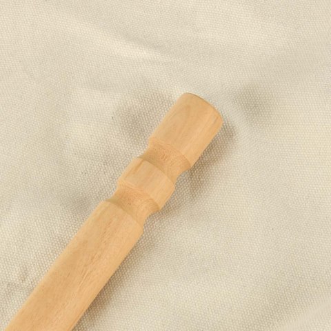 Krzesło brazylijskie z podnóżkiem leżak wiszący huśtawka 130cm beż