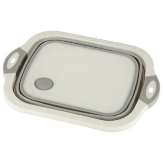 Miska składana silikonowa z odpływem deska do krojenia zlew turystyczny ociekacz