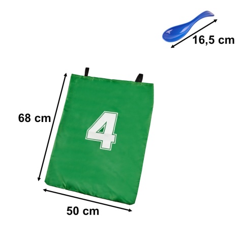 Zestaw animacyjny 4w1 szarfy jajka worki łyżki zestaw ogrodowy