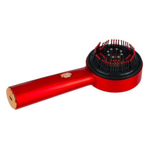 Szczotka do masażu głowy masażer pielęgnacja włosów czerwone światło aplikator olejków USB