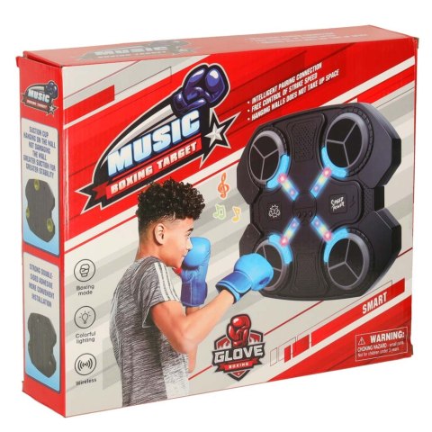 Tarcza bokserska treningowa na ścianę trenażer muzyka światła LED USB