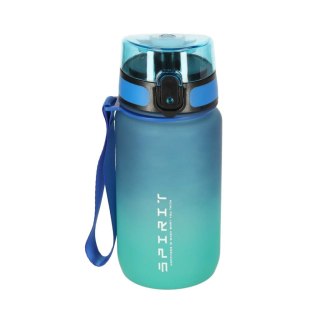 Butelka na wodę bidon ze słomką uchwytem sportowy 600ml niebiesko-zielony