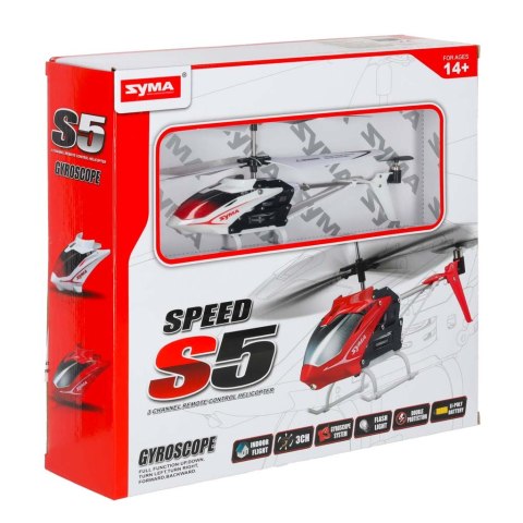Helikopter zdalnie sterowany na pilota RC SYMA S5 3CH biały model latający