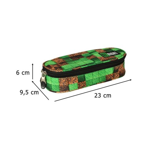 Piórnik szkolny usztywniany saszetka z klapką Pixel Cubes