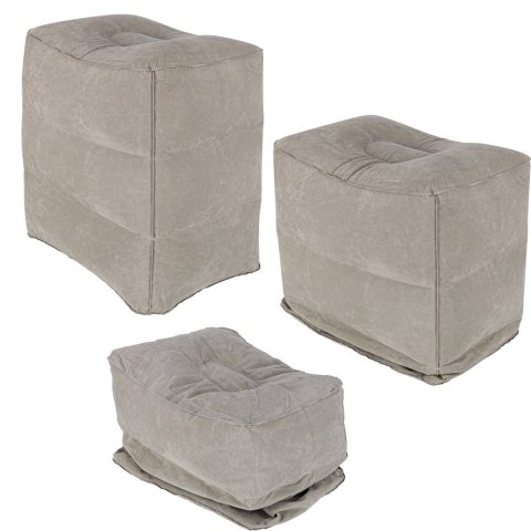 Podnóżek nadmuchiwany pod nogi pufa turystyczna 3 poziomy wysokości