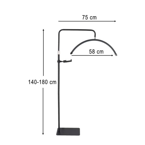 Lampa do przedłużania rzęs LED 36W regulowana kosmetyczna łuk
