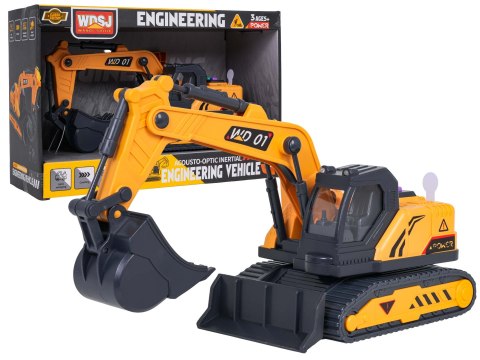 Koparka z Funkcją Dźwięku i Świateł 1:18