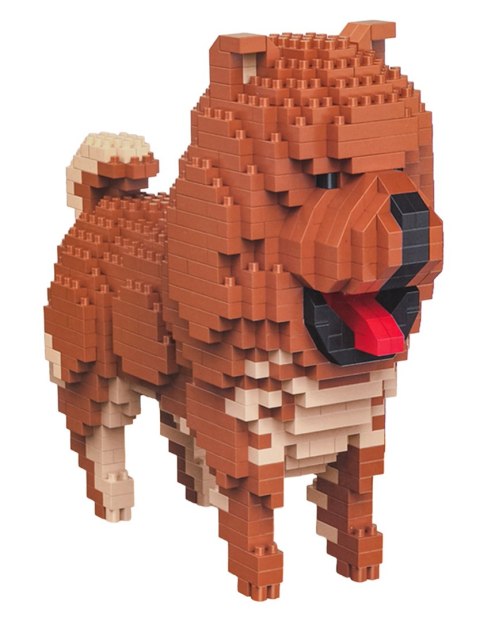 Klocki Piesek do Złożenia Chow Chow - zestaw konstrukcyjny 3D 800el.