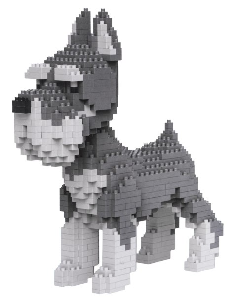 Klocki Piesek do Złożenia Sznaucer - zestaw konstrukcyjny 3D 800el.