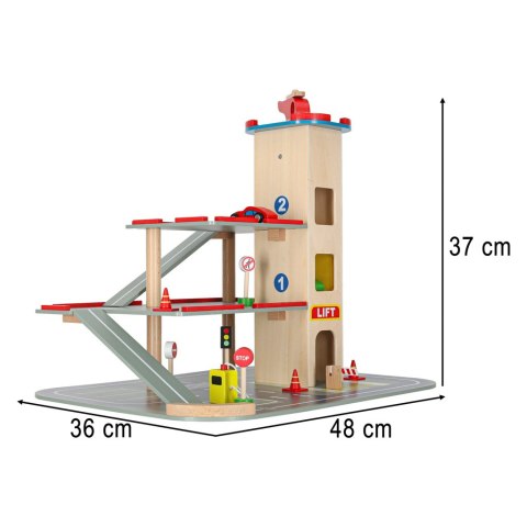 LULILO Parking drewniany BENINO piętrowy garaż miejski