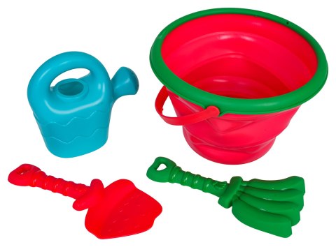 MEGA Zestaw Akcesoriów do Piasku + Składane Wiaderko