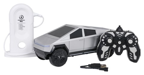 R/C Auto TRACK Srebrny + Stacja Ładowania