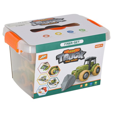 Gospodarstwo rolne farma traktor maszyny rolnicze zwierzęta zagroda konie + narzędzia wkrętarka