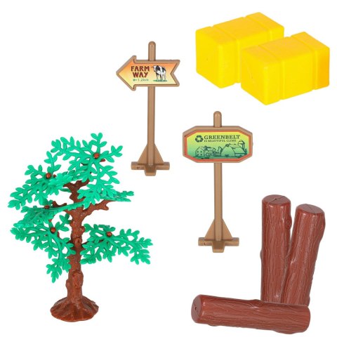 Gospodarstwo rolne farma traktor maszyny rolnicze zwierzęta zagroda konie + śrubokręt