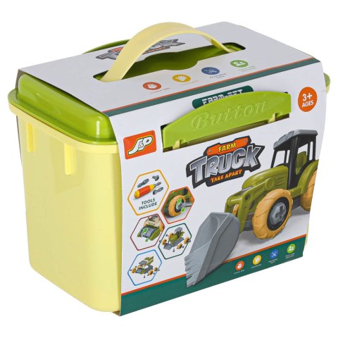 Gospodarstwo rolne farma traktor maszyny rolnicze zwierzęta zagroda konie + śrubokręt