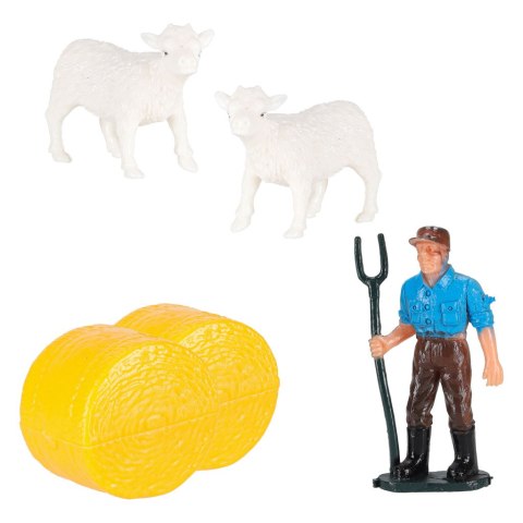 Gospodarstwo rolne farma traktor maszyny rolnicze zwierzęta zagroda owce + śrubokręt