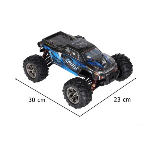 Samochód zdalnie sterowany na pilota RC Q901 bezszczotkowy 1:16 2,4G 4CH 52km/h niebieski