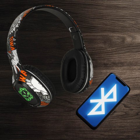 Słuchawki bezprzewodowe nauszne Bluetooth Gaming Sport czarne