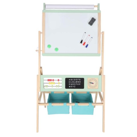 Tablica drewniana LULILO Kredo akcesoria kredy markery magnesy kosze 110cm