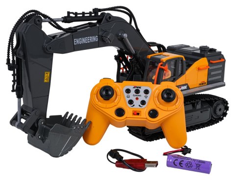 Koparka R/C z Metalową Łyżką z Funkcją Dymu