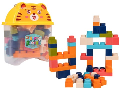 Zestaw Miękkich Klocków 44el. + Opakowanie Tygrysek